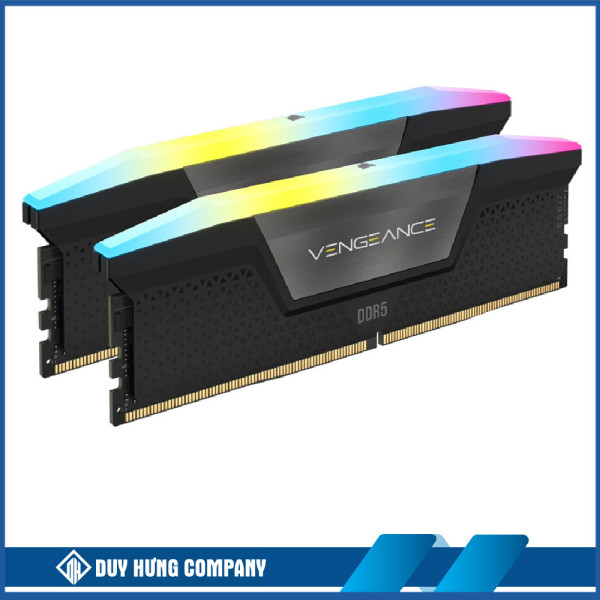 RAM CORSAIR VENGEANCE RGB 64GB (2x32GB) DDR5 5200Mhz (CMH64GX5M2B5200C40)