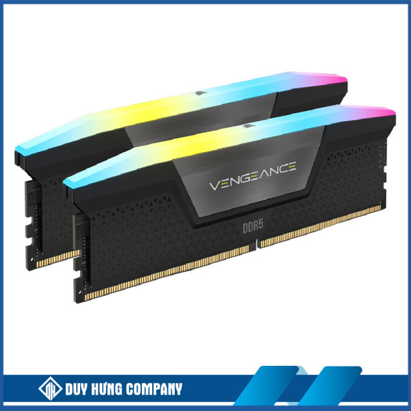RAM CORSAIR VENGEANCE RGB 64GB (2x32GB) DDR5 6000Mhz (CMH64GX5M2B6000C38)