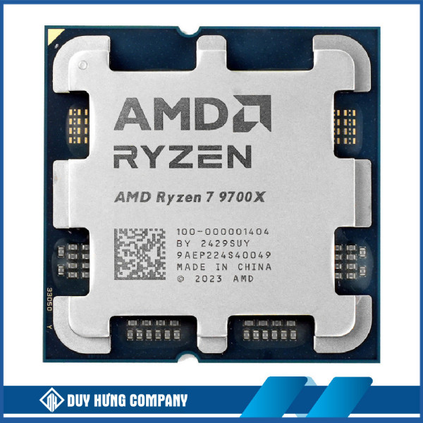 CPU AMD Ryzen 7 9700X - TRAY NEW (3.8 GHz Boost 5.5 GHz | 8 nhân / 16 luồng| 40MB Cache)- TRAY