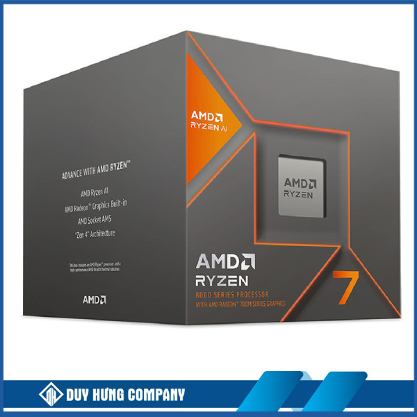 CPU AMD Ryzen 7 8700G (AMD AM5 - 8 Core - 16 Thread - Base 4.2Ghz - Turbo 5.1Ghz - Cache 24MB)