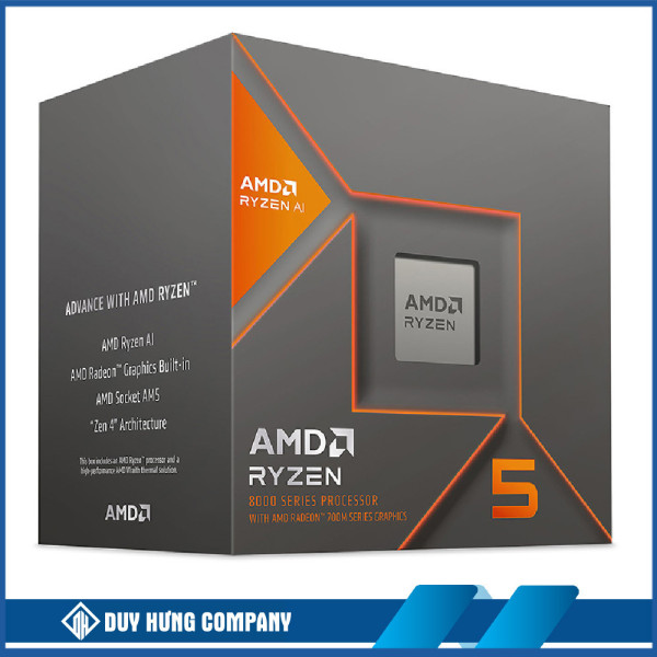 CPU AMD Ryzen 5 8600G (AMD AM5 - 6 Core - 12 Thread - Base 4.3Ghz - Turbo 5.0Ghz - Cache 22MB)