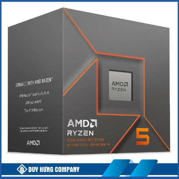CPU AMD Ryzen 5 8500G (AMD AM5 - 6 Core - 12 Thread - Base 3.5Ghz - Turbo 5.0Ghz - Cache 22MB)