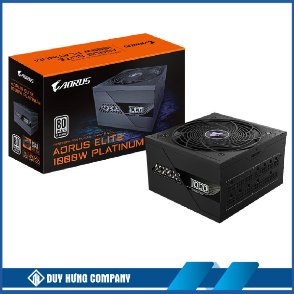 Nguồn Gigabyte Aorus Elite GP-AE1000PM PG5 ( 1000w, Platinum, ATX 3.0, Pcie 5.0)