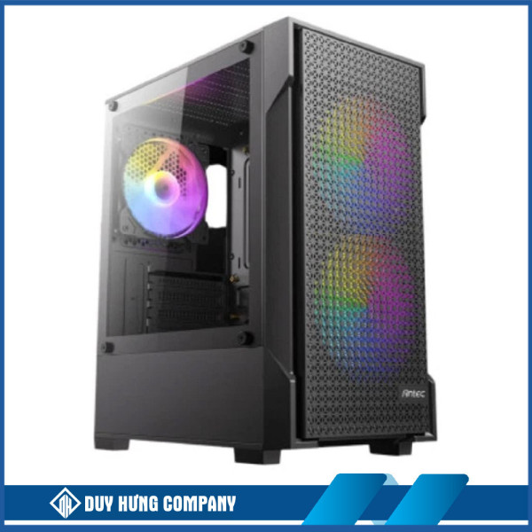 Antec VX100M RGB Mini-Tower Gaming PC Case - Black