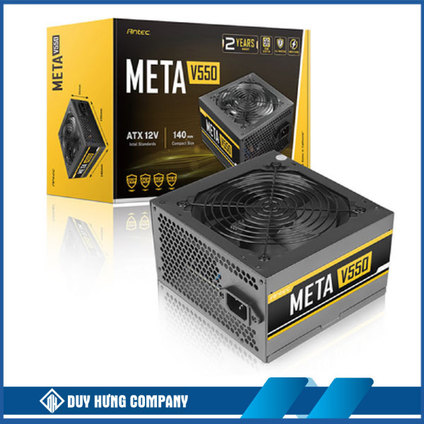 Nguồn máy tính Antec Meta V550 EC, điện áp 230V, công suất 550W