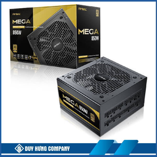 Nguồn máy tính Antec MEGA 850 Gold 850W | 80 Plus Gold, Full Range, Full Modular, PCIe 5.1, ATX 3.1, Đen