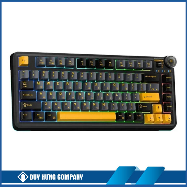 Bàn phím cơ gaming AULA AU75 (3 Mode/Đen + Xám + Cam/ Star Vector switch)