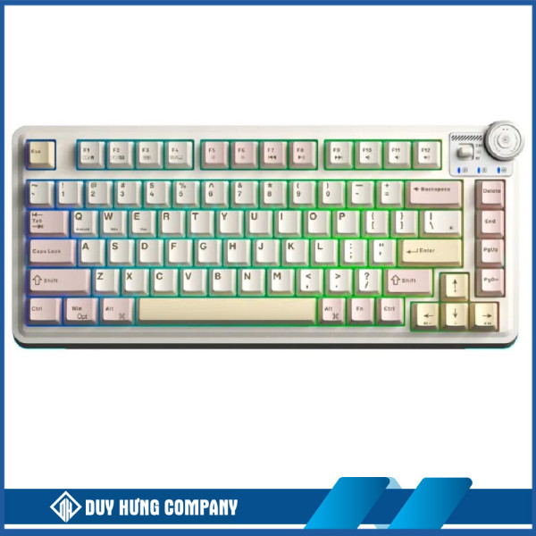 Bàn phím cơ Aula 3 MODE AU75 màu Hồng+be+vàng Bloomfield switch