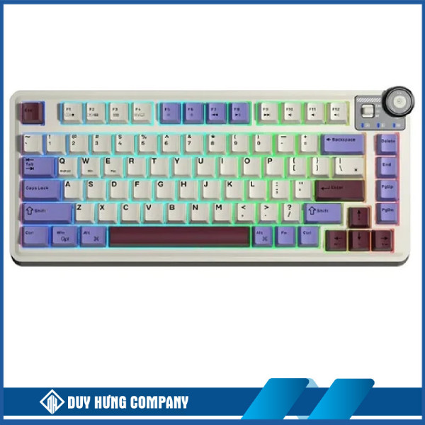 Bàn phím cơ gaming AULA AU75 (3 Mode/Tím + Be + Đỏ/ Star Vector switch)