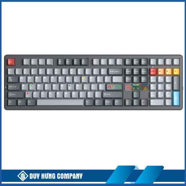 Bàn phím cơ Aula 3 MODE F108 Pro V2 đen xám Seascape switch