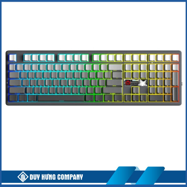 Bàn phím cơ Aula 3 MODE F108 Pro V2 xám đen gradient X3 switch