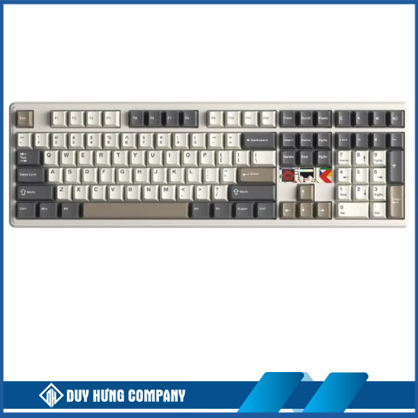 Bàn phím cơ Aula 3 MODE F108 Pro V2 xanh dương be nâu Panda switch