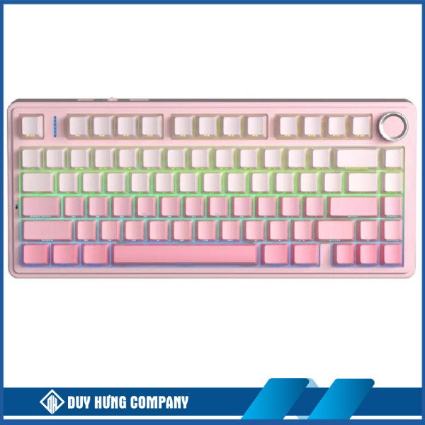 Bàn phím cơ Aula 3 MODE F75 màu Hồng gradient Dream Sakura switch
