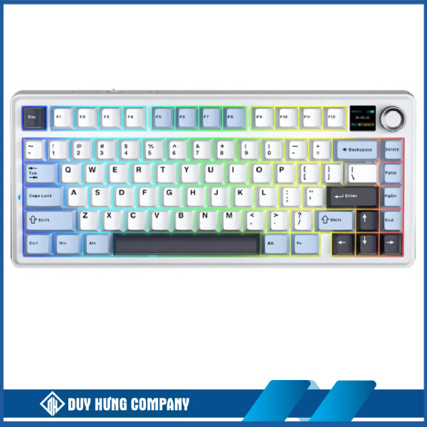 Bàn phím cơ Aula 3 MODE F75 MAX Xanh + trắng + tím Reaper switch