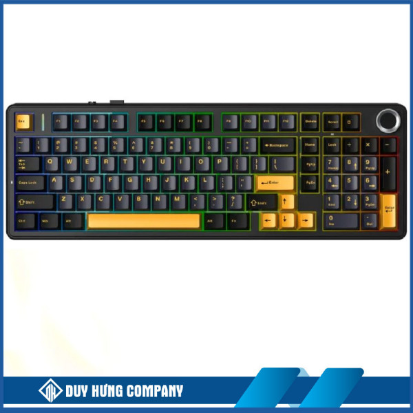 Bàn phím cơ Aula 3 Mode F99 PRO Đen + xanh đậm + cam Star Vector switch