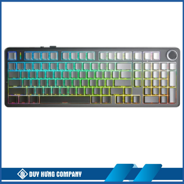 Bàn phím cơ Aula 3 MODE F99 PRO Xám+đen gradient Star Vector switch(Có núm xoay)