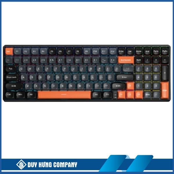 Bàn phím cơ Aula 3 MODE S100 Pro đen+xám+cam red switch