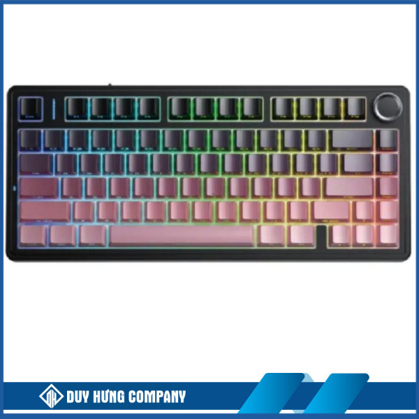 Bàn phím cơ Aula F75 Đen Hồng Gradient Reaper switch