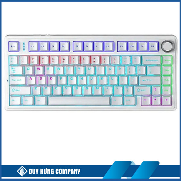 Bàn phím cơ Aula F75 Trắng Red Switch 