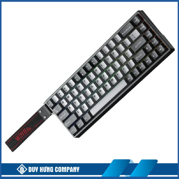 Bàn phím cơ Aula WIN68HE PRO Xám đậm + Xám nhạt Xingyi magnetic switch