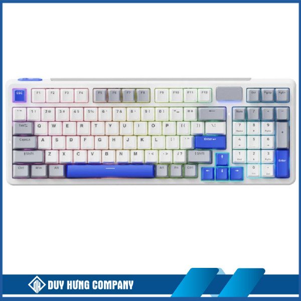 Bàn phím cơ Rapoo V700DIY-98 Trắng Xám Xanh Dương