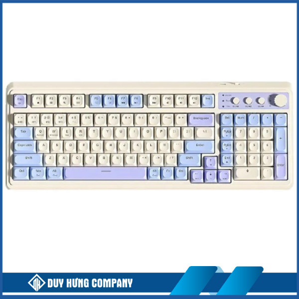 Bàn phím Gaming Aula S99 xanh dương be tím