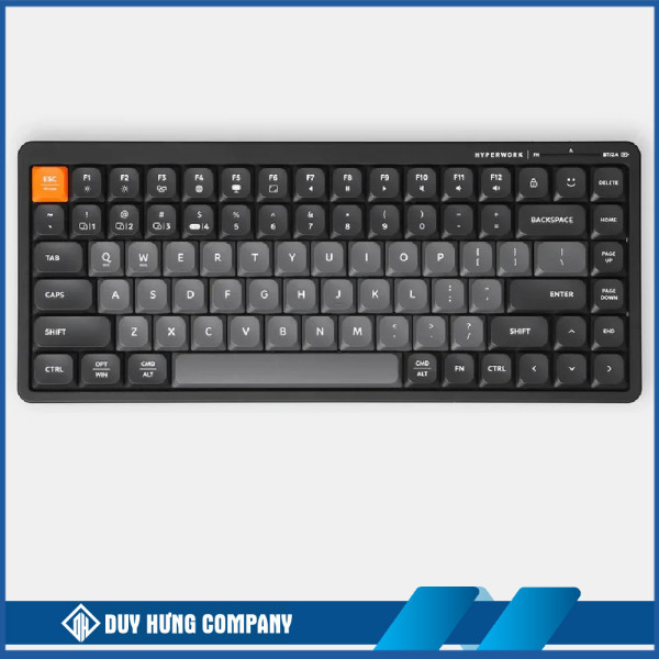 Bàn phím không dây HyperWork SilentKey Mini HPW-TS01M-BLK Đen