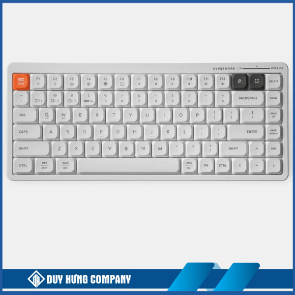 Bàn phím không dây HyperWork SilentKey Mini HPW-TS01M-WHT Trắng