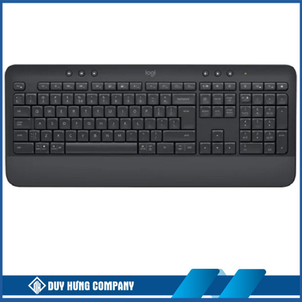 Bàn phím không dây Logitech K650 Signature (Bluetooth/Wireless/ Đen, Xám)