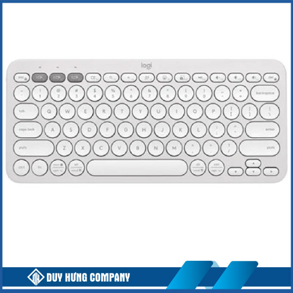 Bàn phím không dây Logitech Pebble Keys 2 K380S (Bluetooth/ Trắng)