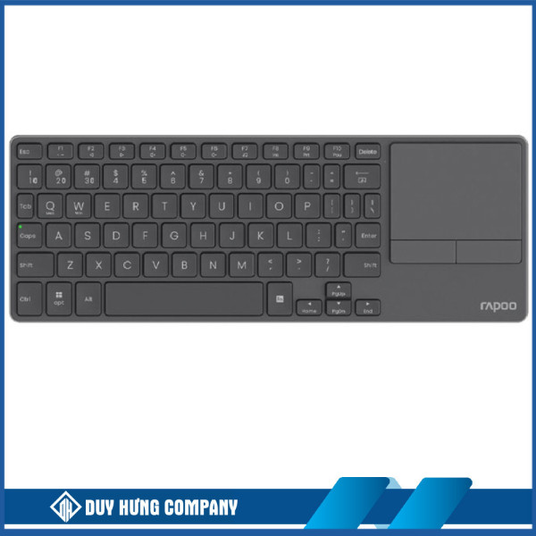 Bàn phím không dây Rapoo E900T Màu đen – Bàn phím kèm touchpad không dây (Bluetooth/Wireless)