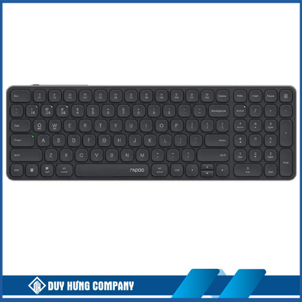 Bàn phím không dây Rapoo E9350L Màu đen (Bluetooth/Wireless/ Pin sạc)