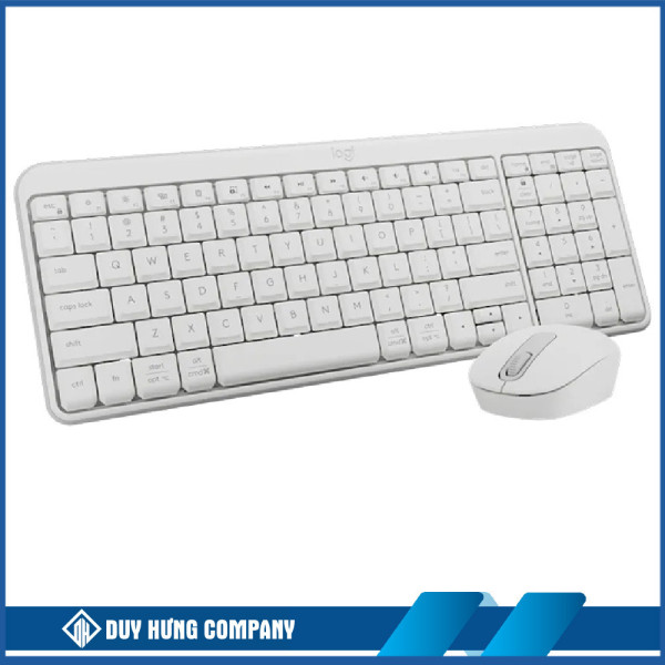 Bộ bàn phím chuột không dây Logitech MK250 (Bluetooth/ Trắng)