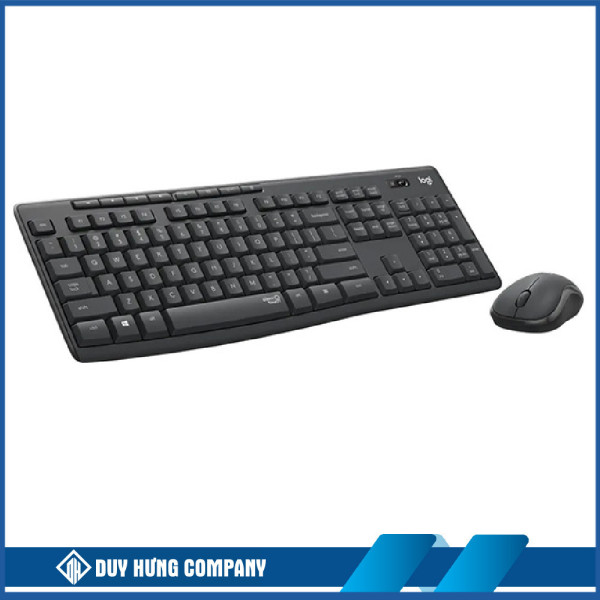 Bộ bàn phím chuột không dây Logitech MK295 (Đen)