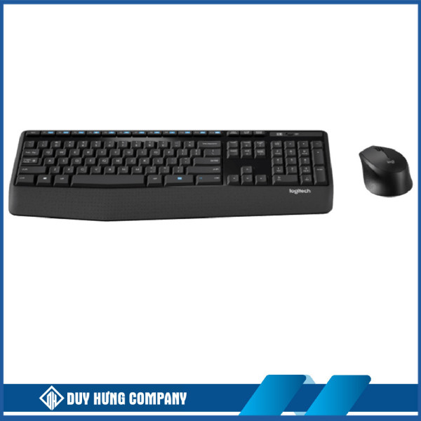 Bộ bàn phím chuột không dây Logitech MK345 (Đen)