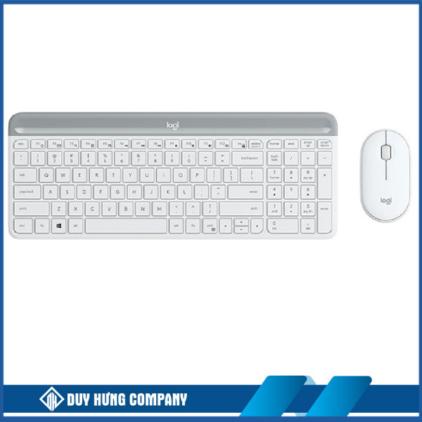 Bộ bàn phím chuột không dây Logitech MK470 (Trắng)