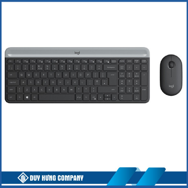 Bộ bàn phím chuột không dây Logitech MK470 Slim (Đen)