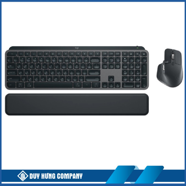 Bộ bàn phím chuột không dây Logitech MX Key S Combo (Bluetooth/Wireless/ Pin sạc/ Đen)