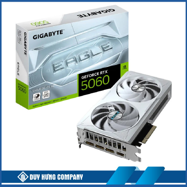 Vga Gigabyte RTX 5060 EAGLE OC ICE 8GB (N5060EAGLEOC ICE-8GD)
