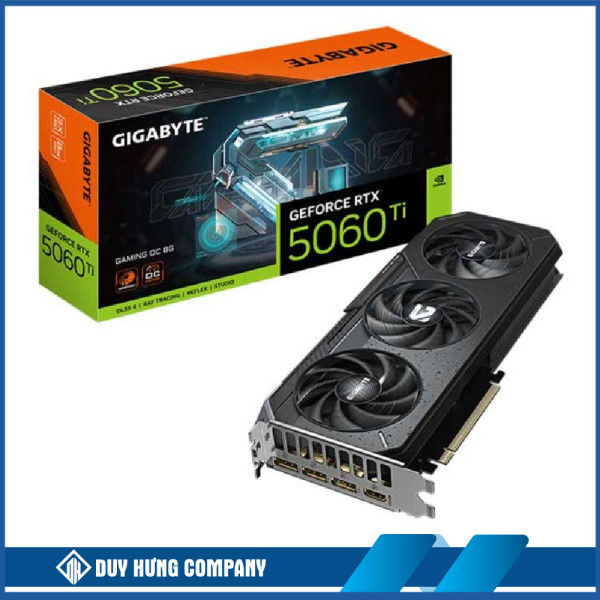 Cạc màn hình Gigabyte GeForce RTX 5060 Ti GAMING OC 8G GDDR7 (N506TGAMING OC-8GD)