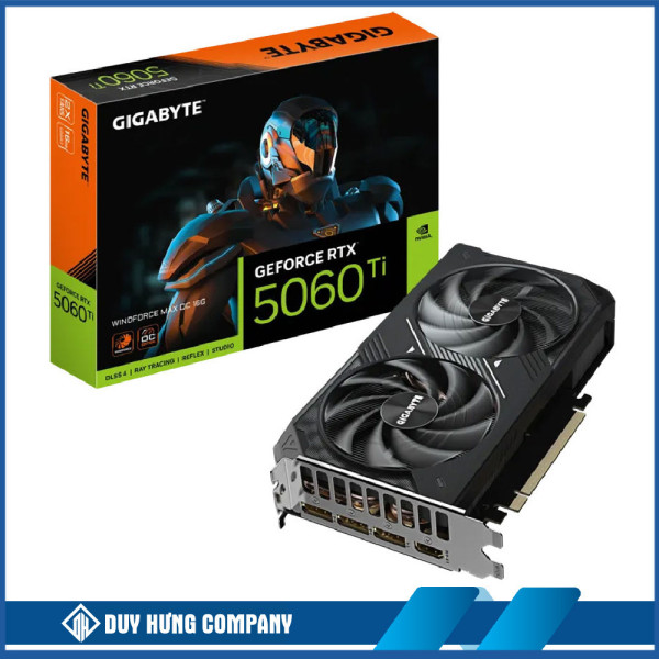 VGA Gigabyte RTX 5060 Ti Windforce Max OC 16GB (N506TWF2MAX OC-16GD)