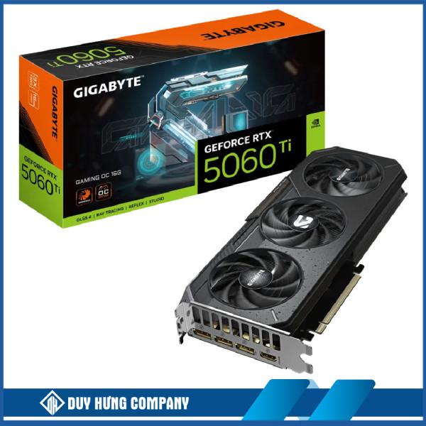 VGA Gigabyte RTX 5060 Ti Gaming OC 16GB GDDR7 (N506TGAMINGOC-16GD)