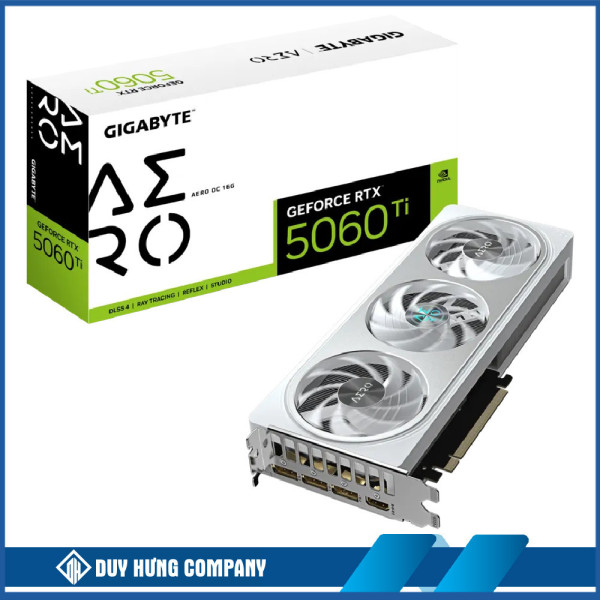 VGA Gigabyte RTX 5060 Ti Aero OC 16GB GDDR7 (N506TAERO OC-16GD)