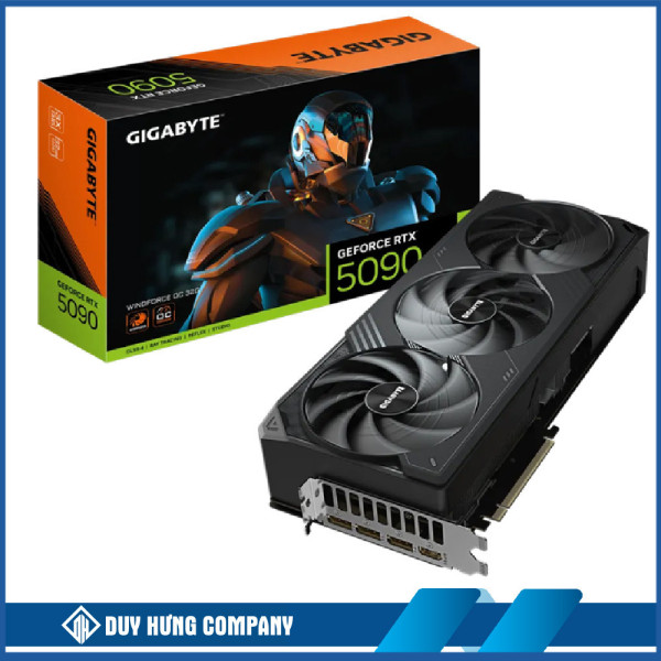 Cạc màn hình Gigabyte GeForce RTX 5090 WINDFORCE OC 32G (N5090WF3OC-32GD)