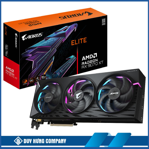 Card màn hình GIGABYTE AORUS RX 9070 XT 16G ELITE (GV-R9070XTAORUS E-16GD)