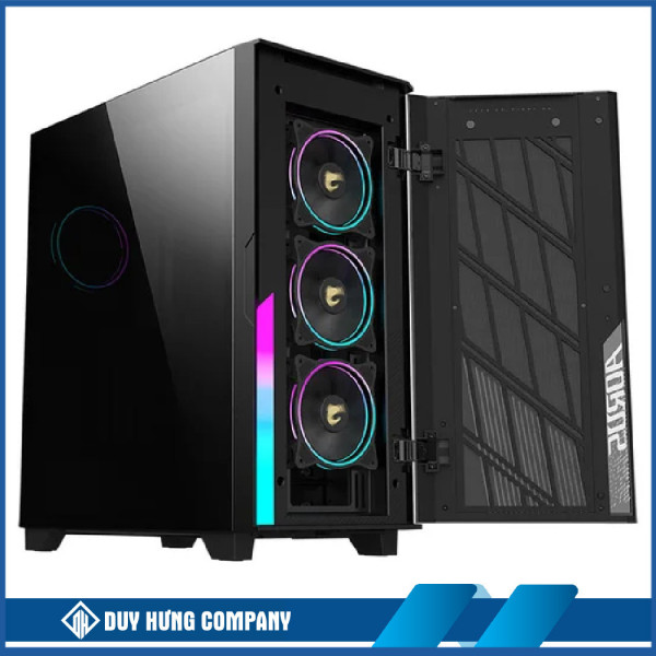 Vỏ Case AORUS C500 GLASS (eATX/Màu đen/kèm 4 quạt ARGB)
