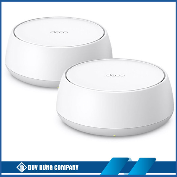 Bộ phát wifi 7 TP-Link Deco BE25 2-Pack (Chuẩn BE/ 5000Mbps/ 4 Ăng-ten ngầm/ Wifi Mesh/ Dưới 150 User)