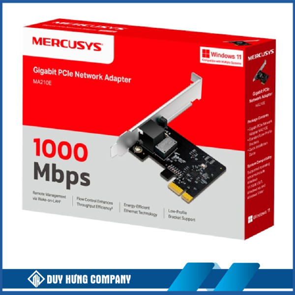 Card Mạng Gigabit PCle Mercusys MA210E