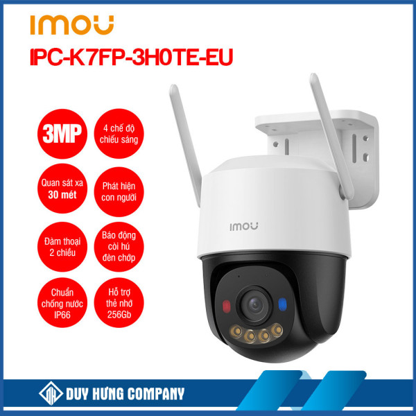 Camera 4g ngoài trời imou IPC-K7FP-3H0TE (3MP Full Colour/ Quay quét)