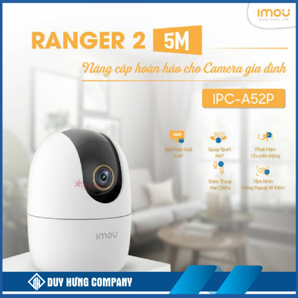 Camera ip wifi imou Ranger IPC-A52P (3K 5MP/ Quay quét)